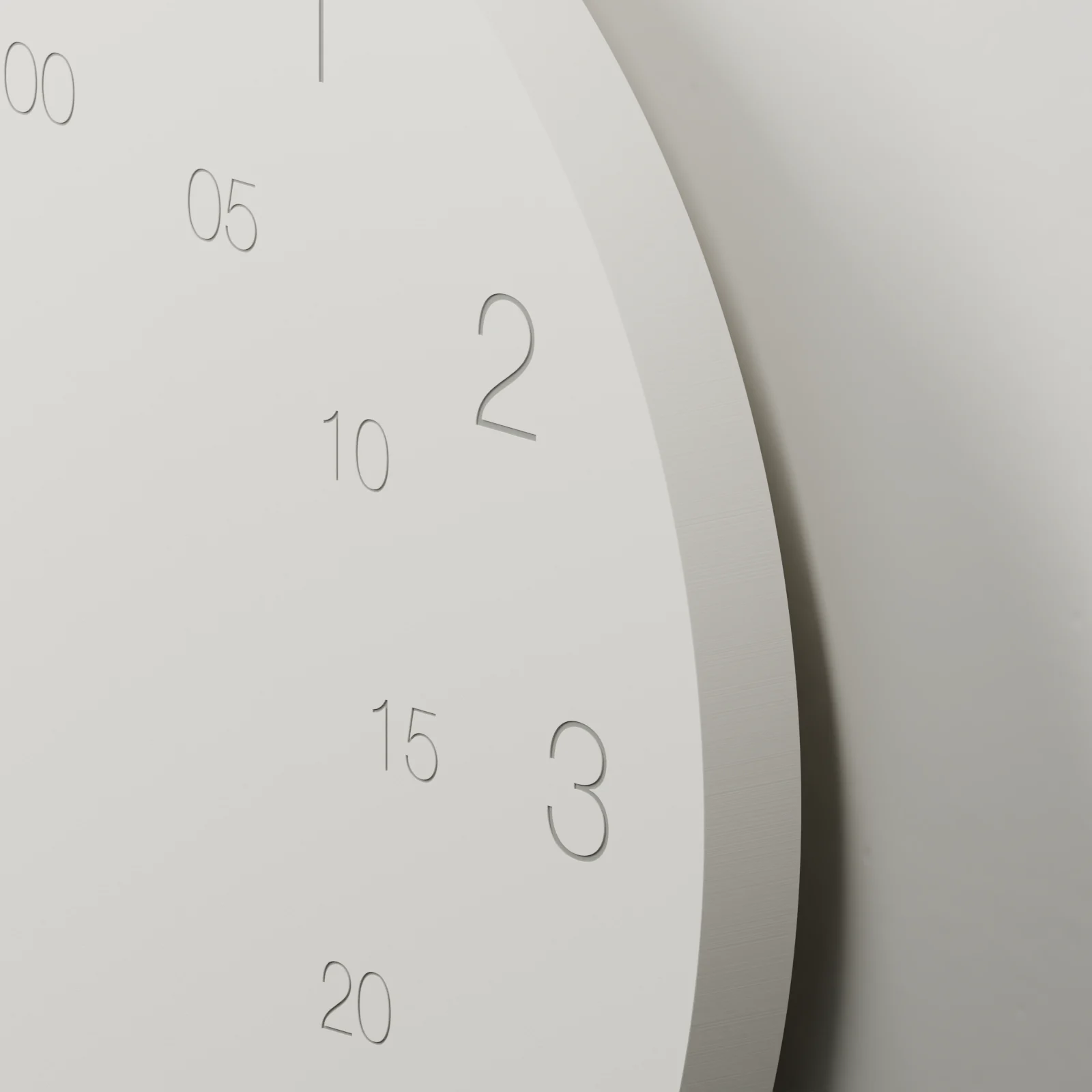 Konzept: beleuchtete Zahlen und Oberfläche der Numeric Light im Detail