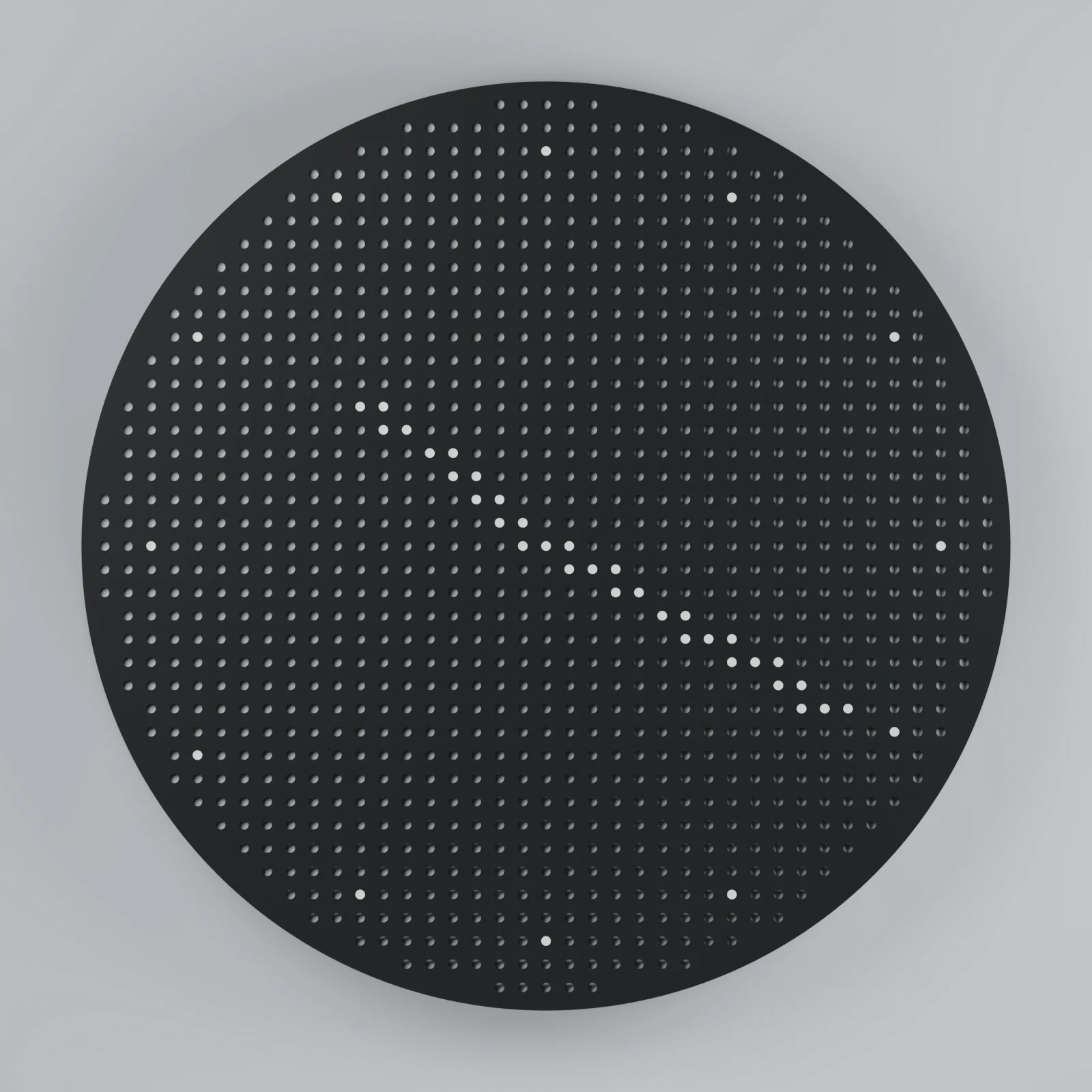 Produktansicht: Runde LED-Uhr
